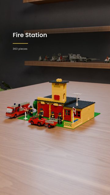 LEGO® 374 Fire Station build video cover
