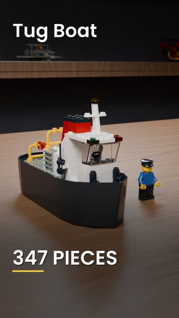 LEGO® 4005 Tug Boat build video cover