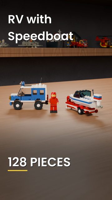 LEGO® 6698 RV with Speedboat build video cover