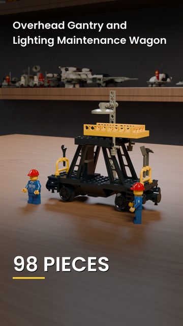 LEGO® 7821 Overhead Gantry and Lighting Maintenance Wagon build video cover